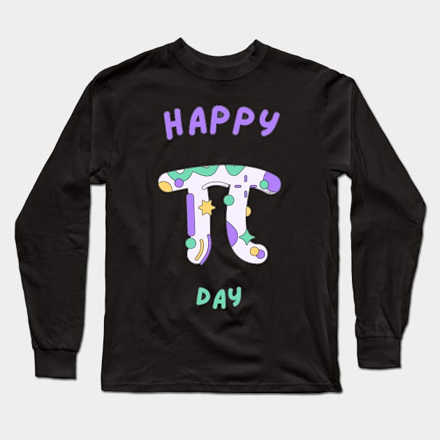 Happy pi day Long Sleeve T-Shirt by Dylante